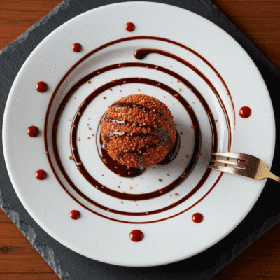 Aztec Mosaic Biscuit and chocolate balls infused with tajin spice and a fiery chili chocolate note.