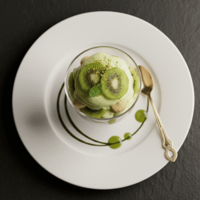 Emerald Magnolia Refreshing kiwi layered magnolia dessert with a light and fruity finish.