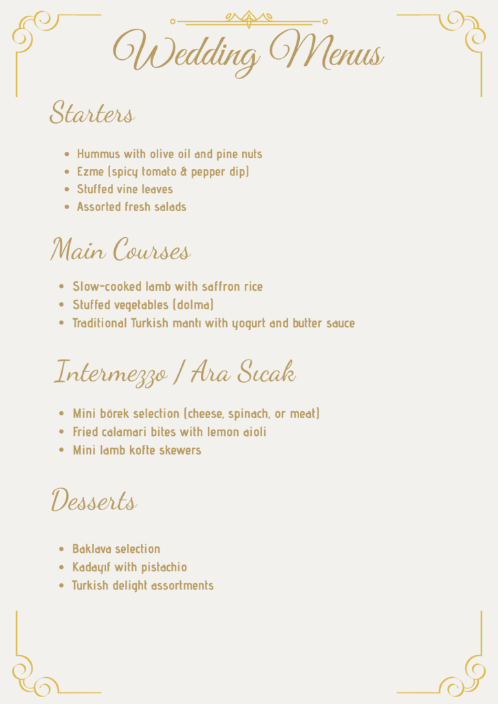 Turkish Wedding Catering