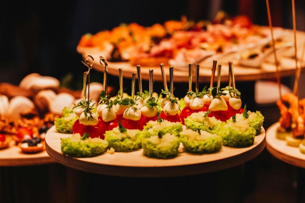 premium business catering in Canary Wharf